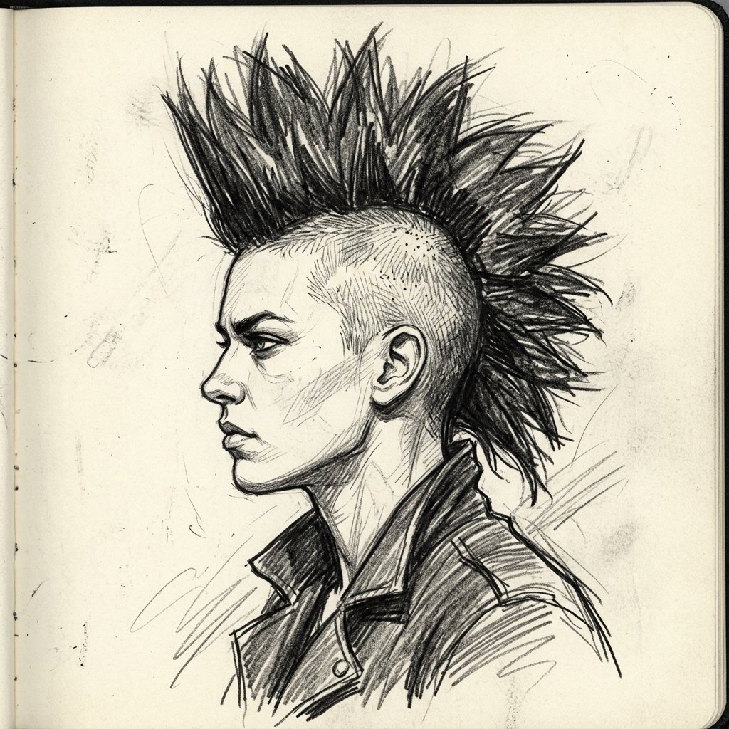 Mohawk Hairstyles Drawing Ideas