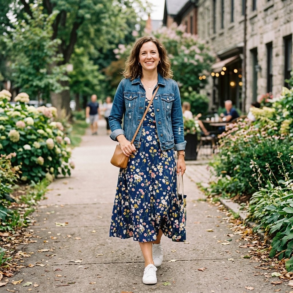 Denim Jacket casual mom outfits idaes