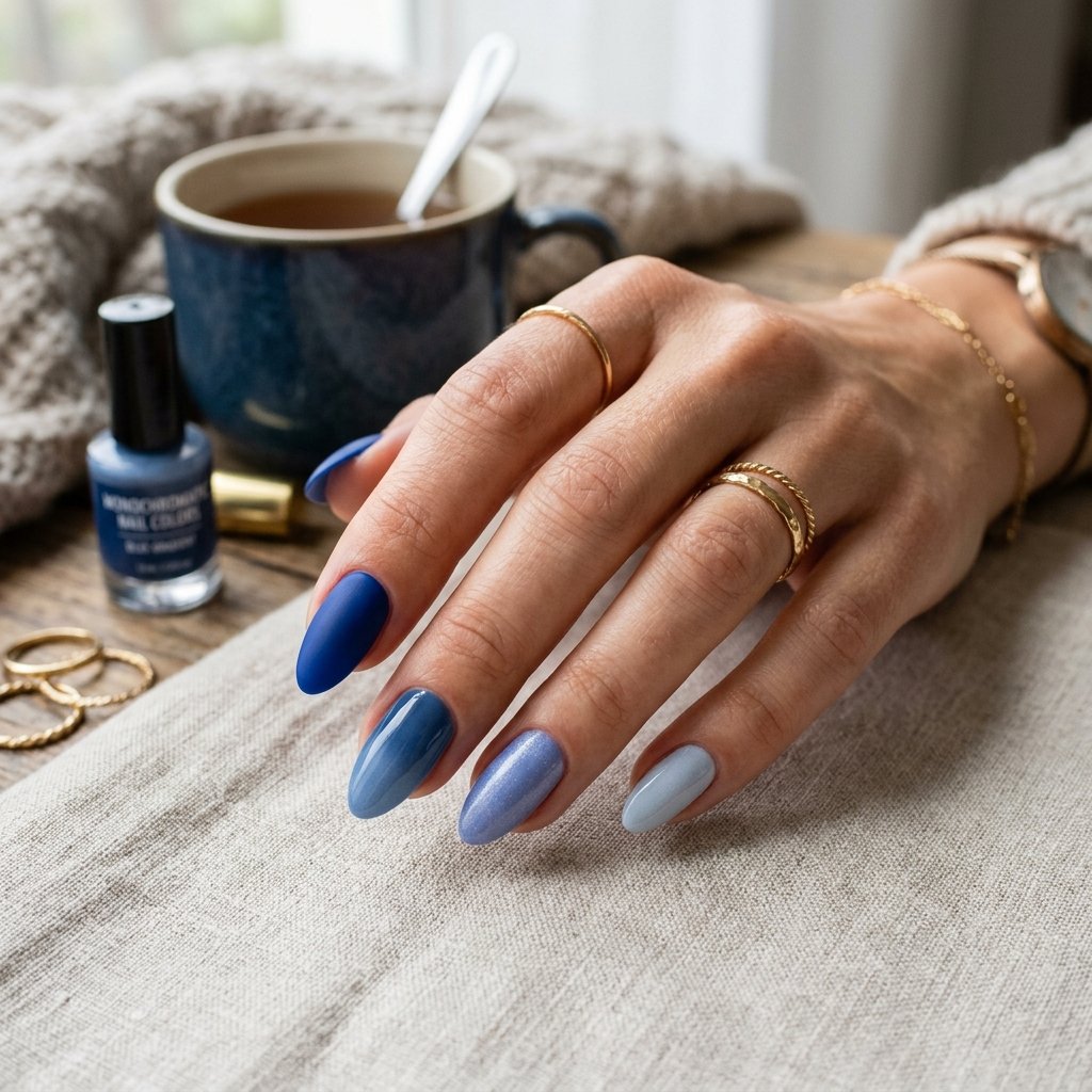 Monochromatic Nail Colors Idea
