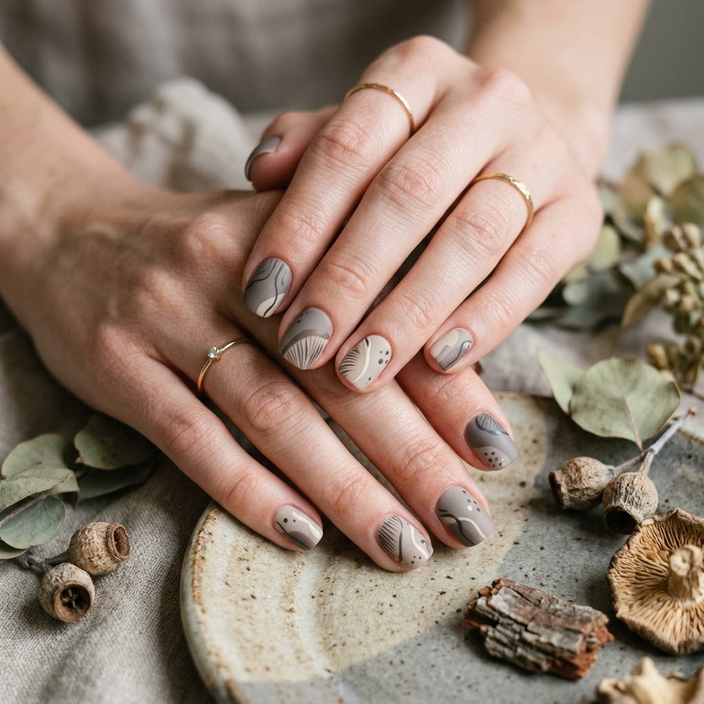 Mushroom Tone Nail Ideas