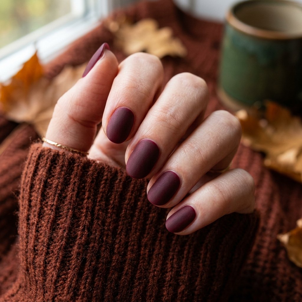 Matte Fall Nails Simple Ideas