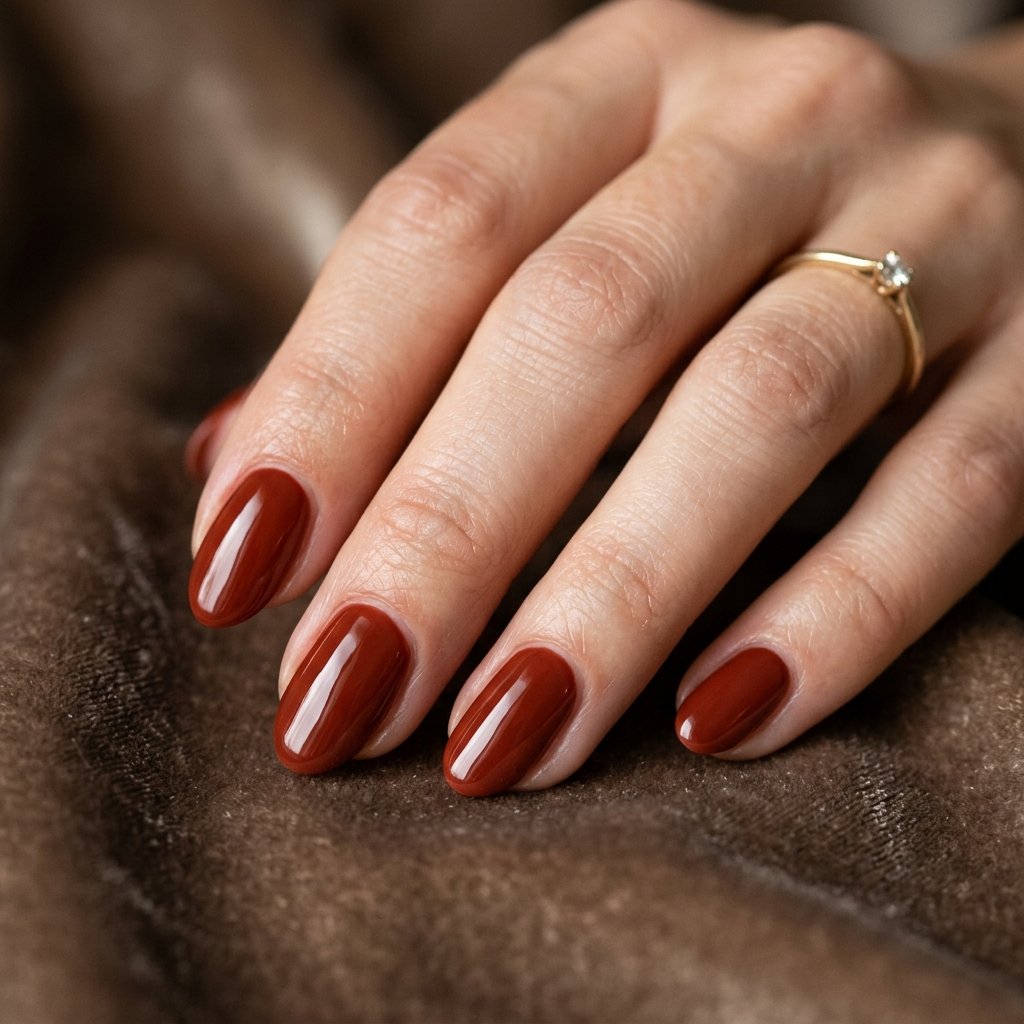 Cute Fall Nails Deep Red Ideas