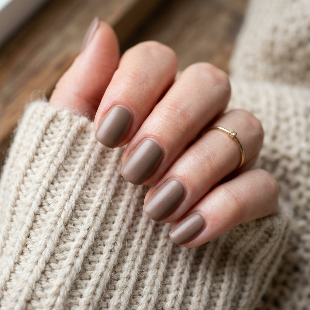 Simple Neutral Fall Nails Ideas