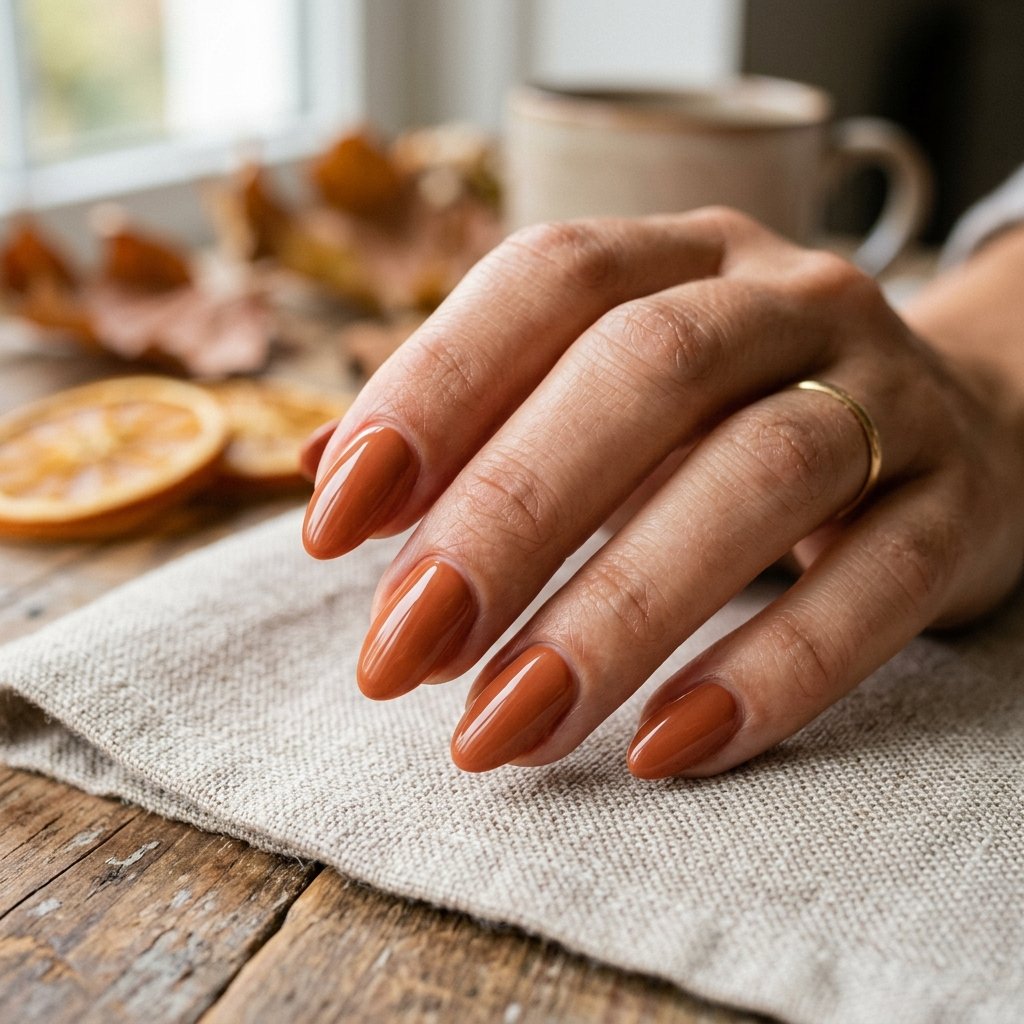 Terracotta Fall Nails Simple Ideas