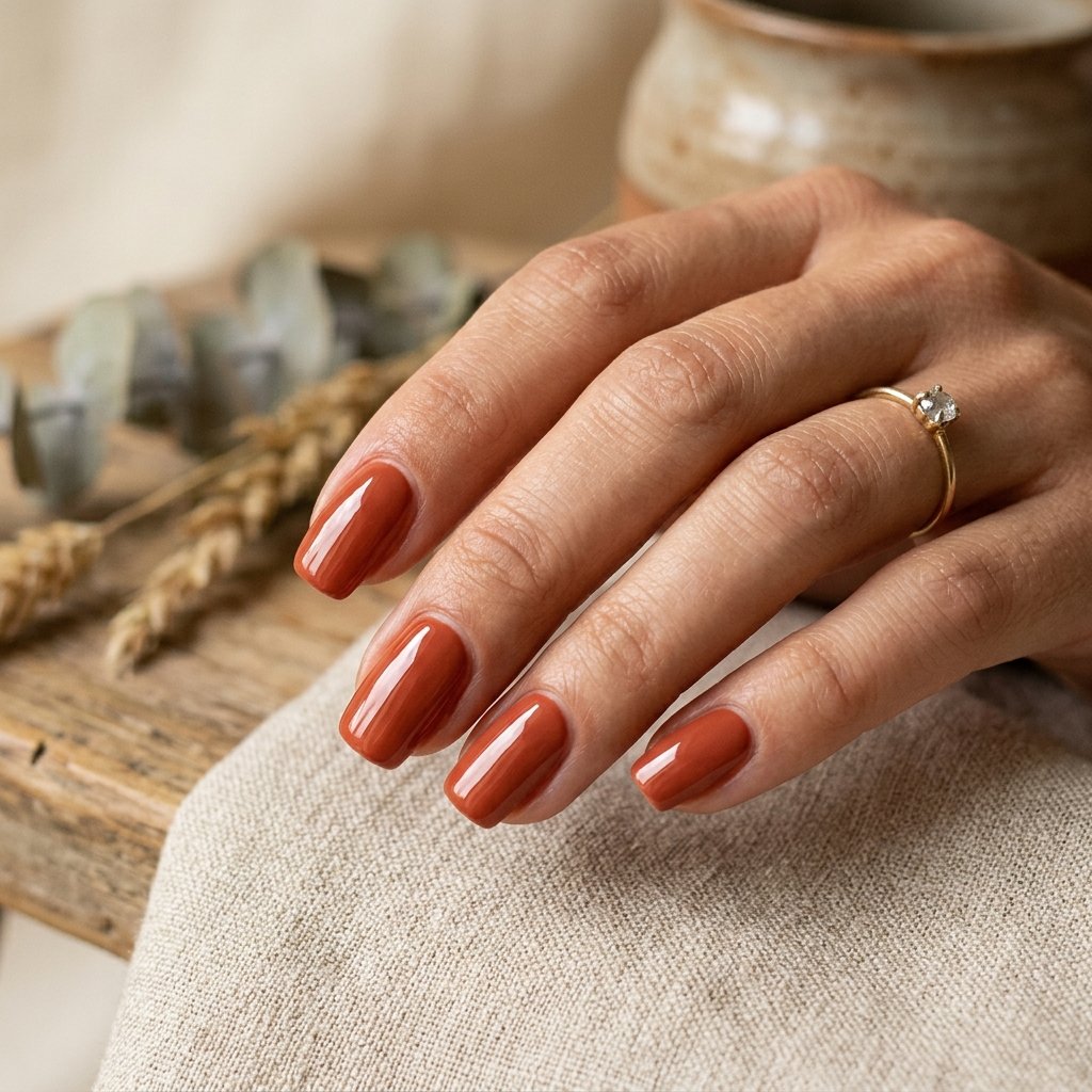 One Color Nails Simple Ideas