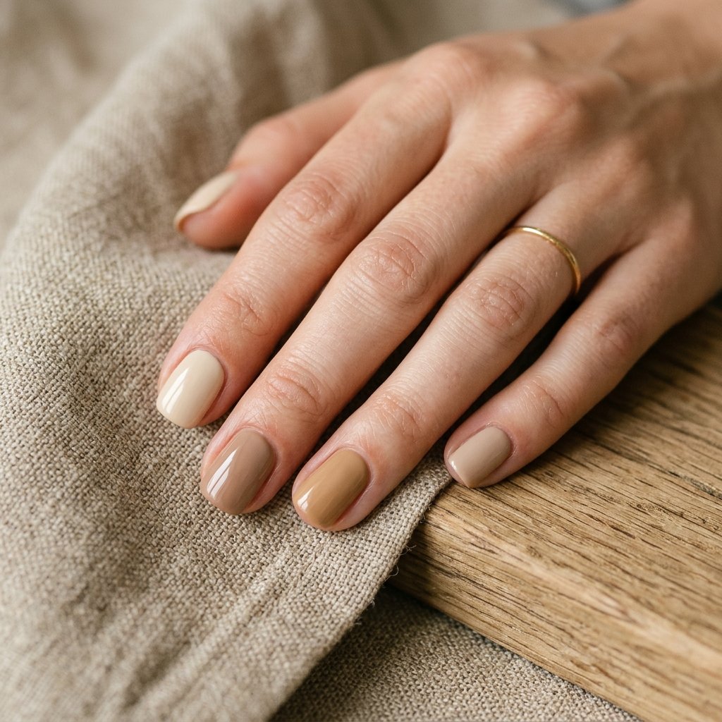 Earthy Neutral Nail Ideas