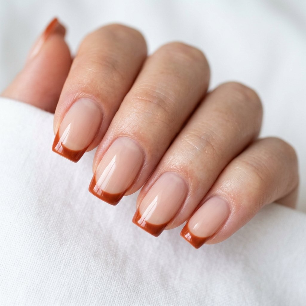 Cute Fall Nails French Tip Ideas