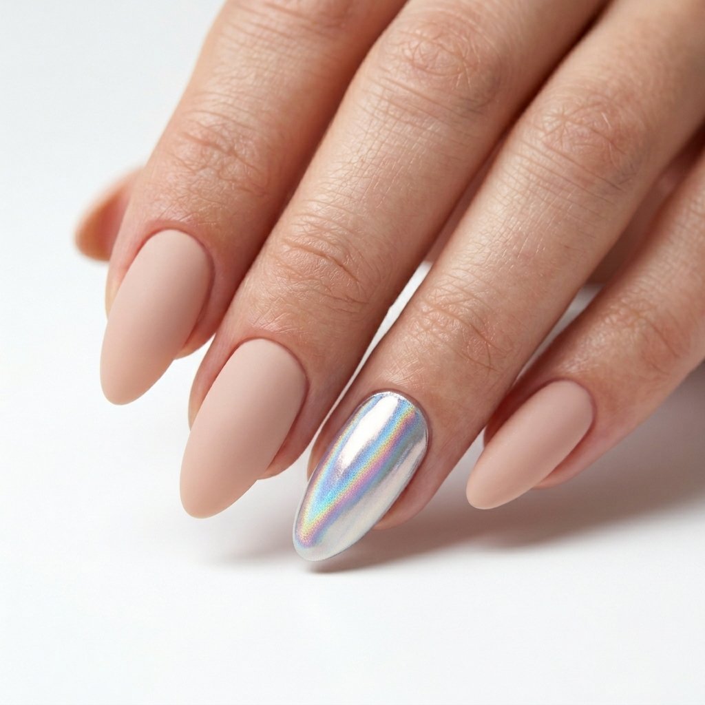 Nail Inspo Almond Accent Nail Ideas
