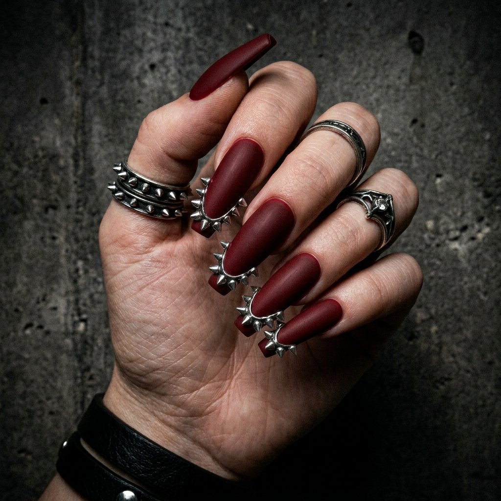 Nails With Charms Ideas: Your Complete Guide to Stunning Embellished Manicures 17 Nails With Spike Charms