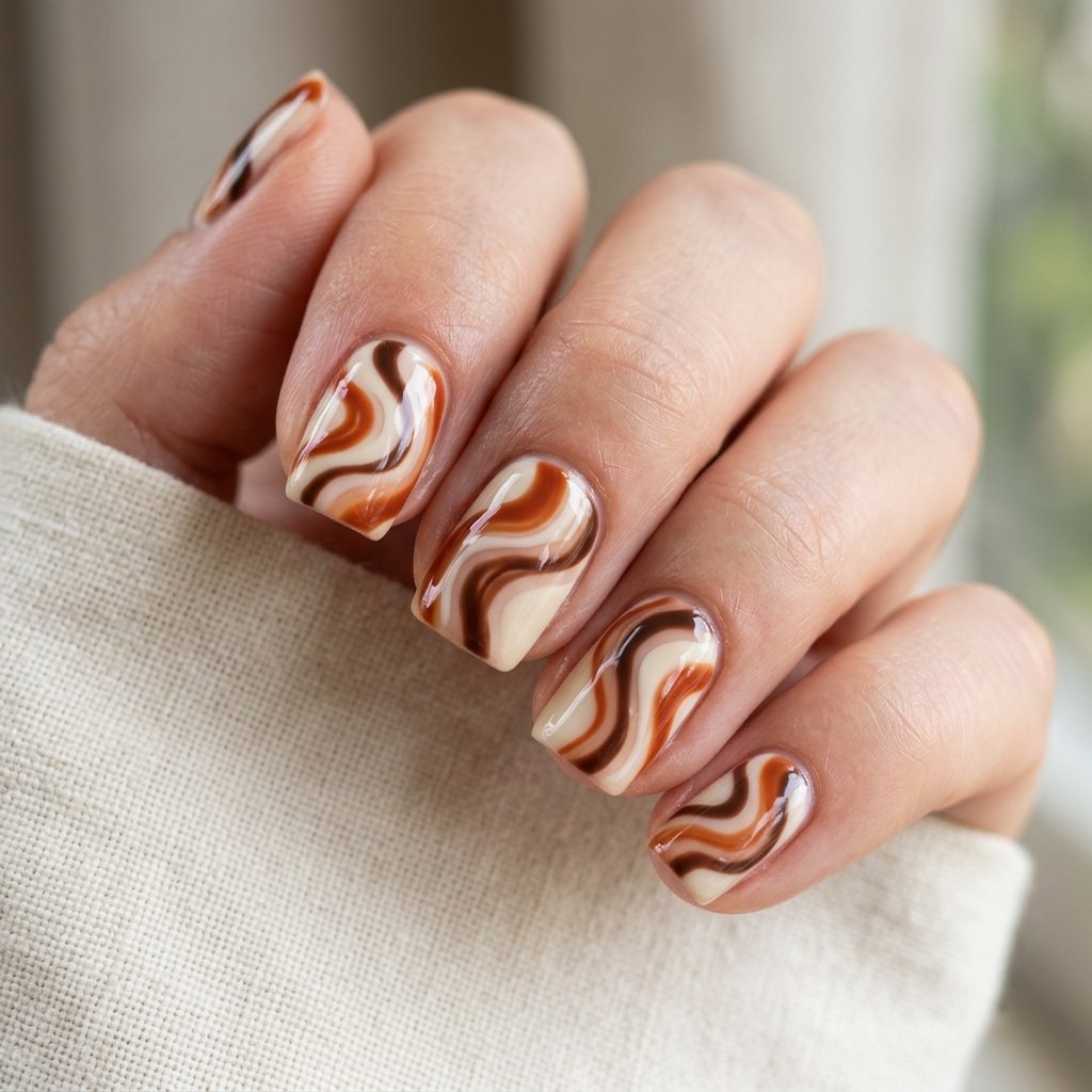 Swirl Nail Art Ideas