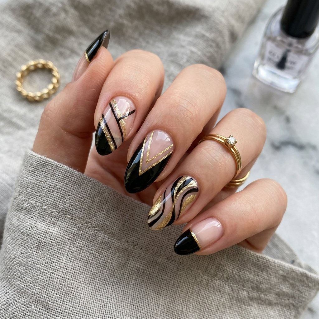Negative Space Nail Idea