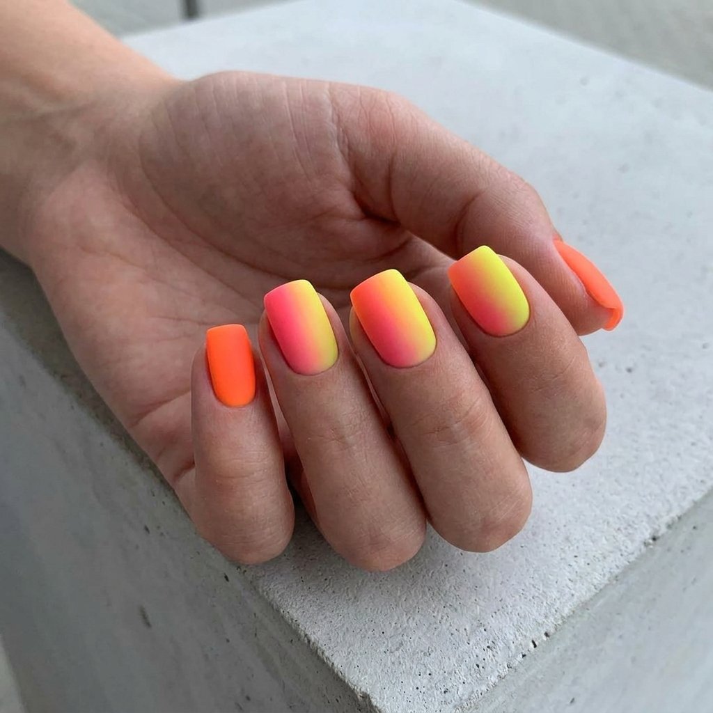 Neon Nail Colors Idea