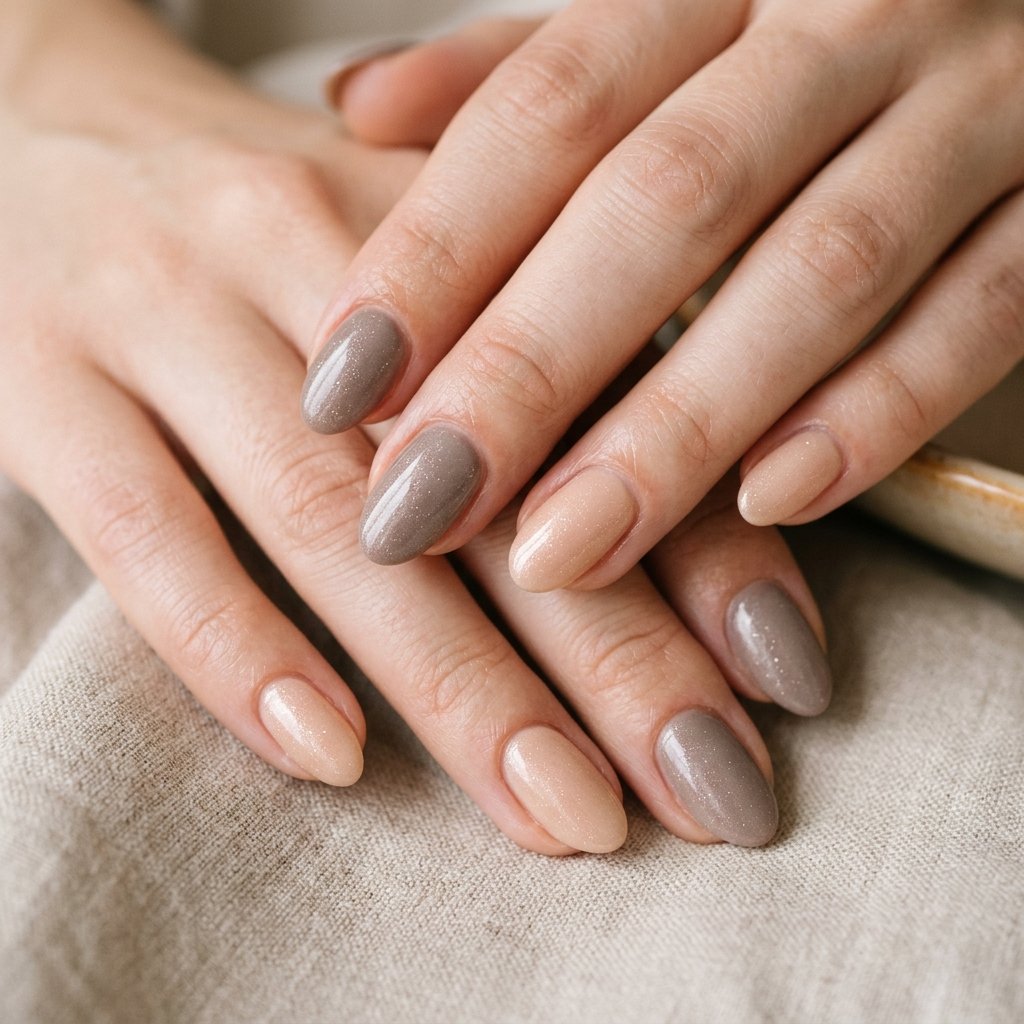 Neutral Tone september nails ideas 2026