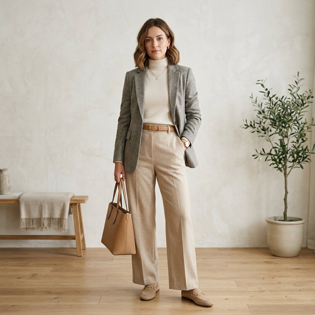 Neutral Tone Work Outfit Ideas