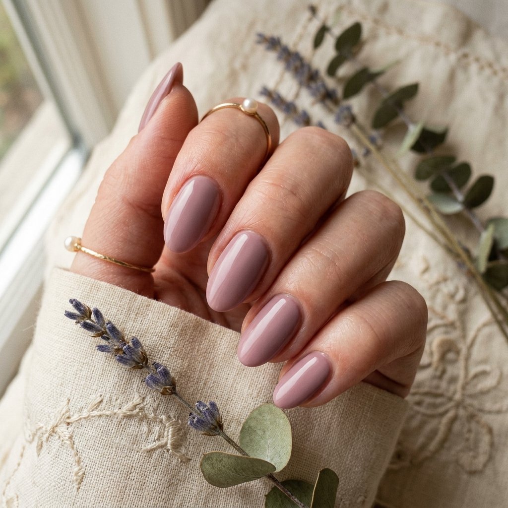 Mauve September Nail Ideas