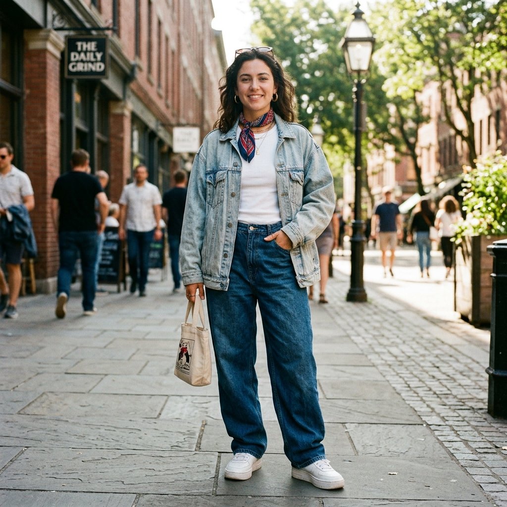 Oversized Denim on Denim Ideas
