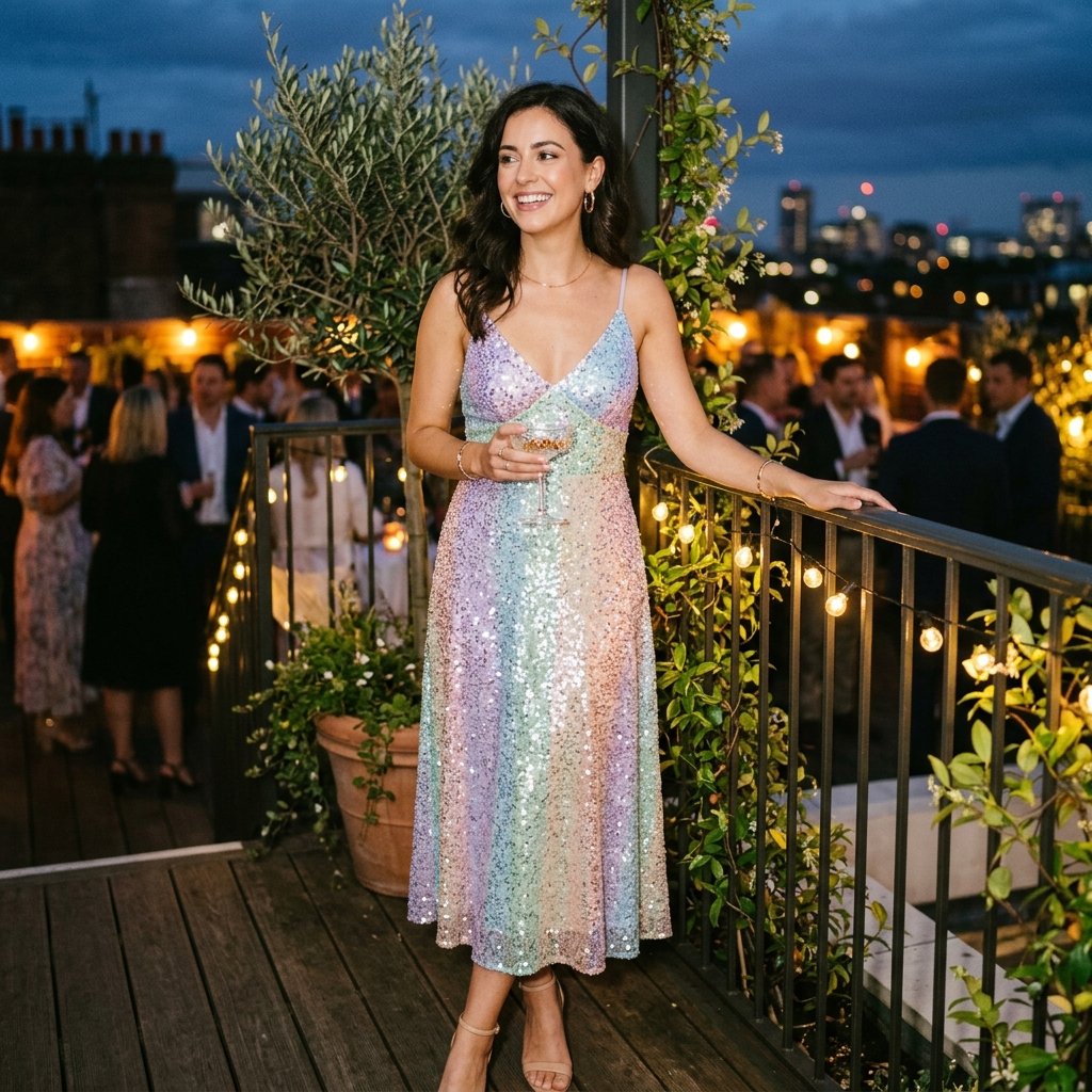 Pastel Sequin spring formal outfits