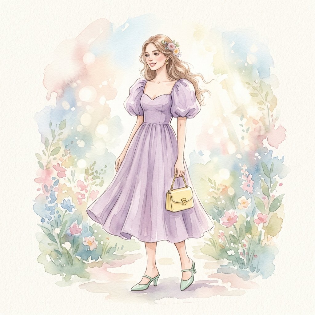 Pastel Fashion Illustration Ideas