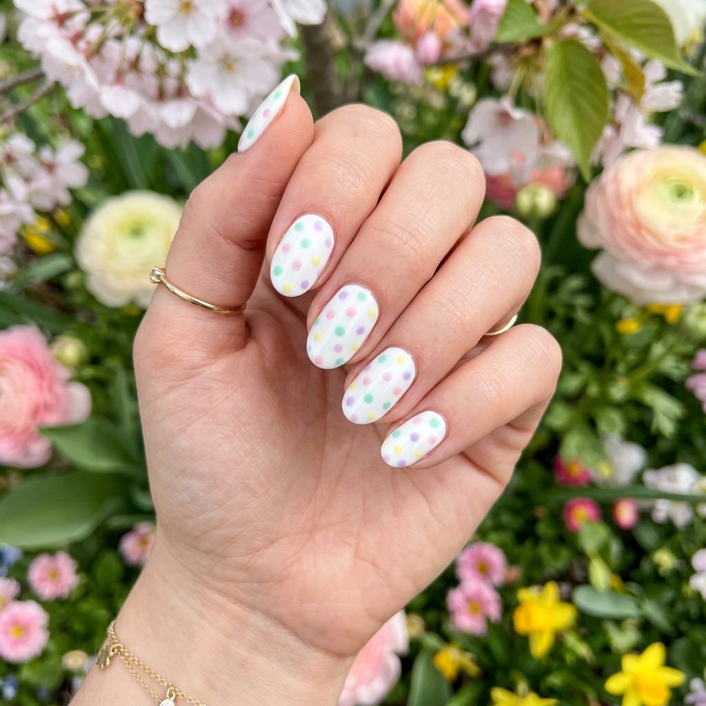 30 Nails Polka Dots Ideas: Creative Designs to Inspire Your Next Manicure 22 Pastel Spring Polka Dot Nails