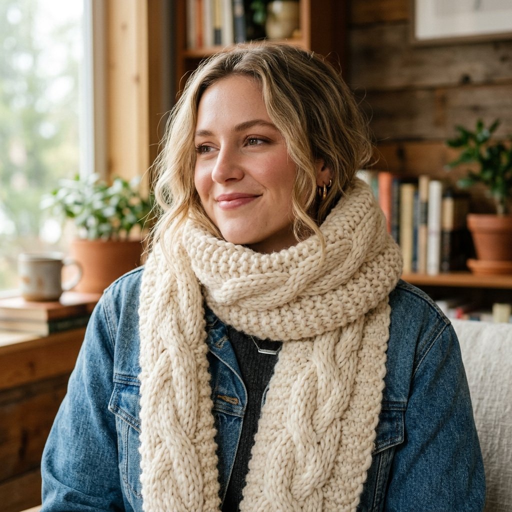Chunky Knit Scarf Ideas