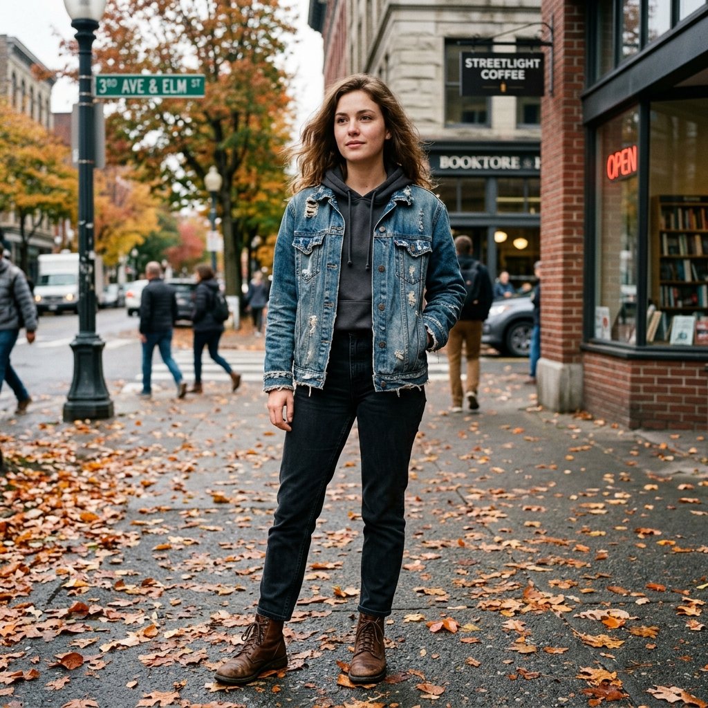 Autumn Denim Jacket Outfit Ideas Autumn