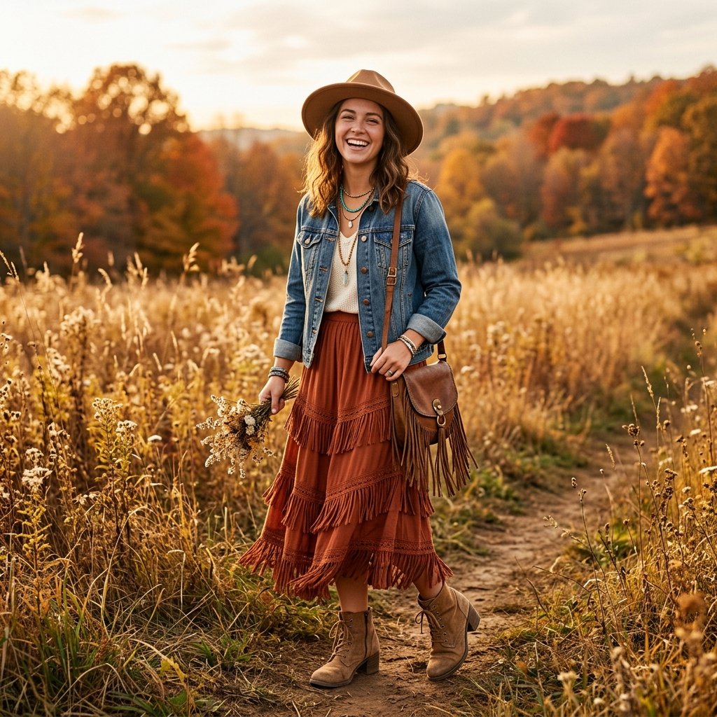 Boho Style Fall Outfit Ideas