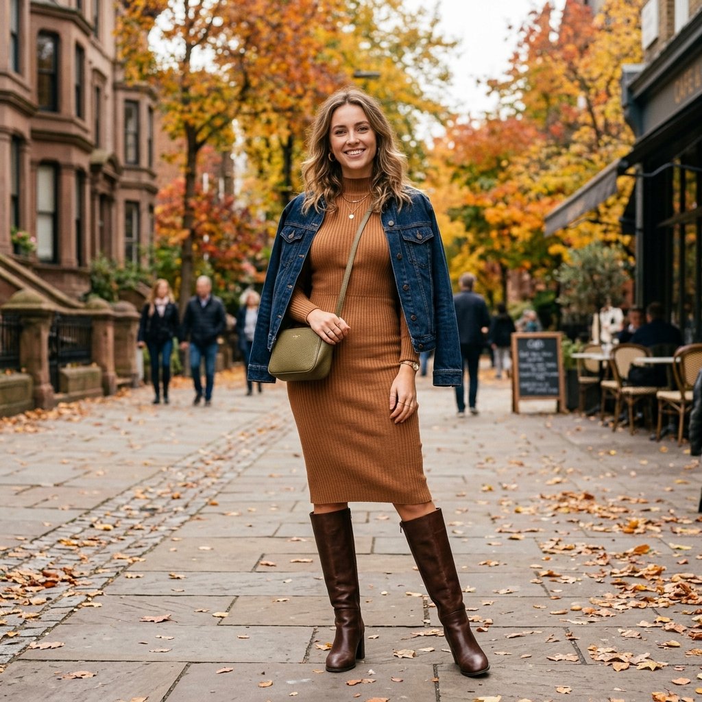 Knit Dress Outfit Ideas