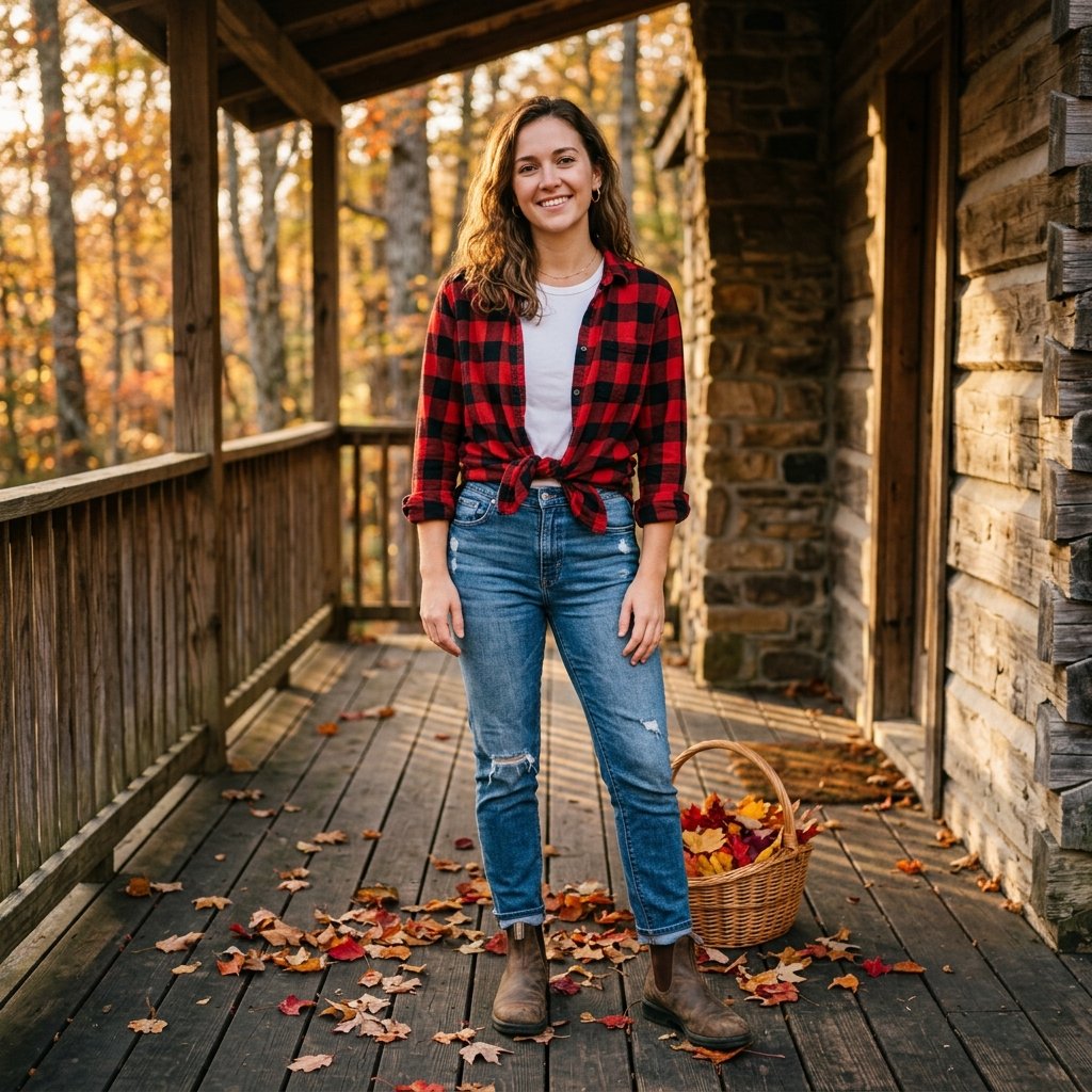 Plaid Flannel Outfit Ideas Autumn
