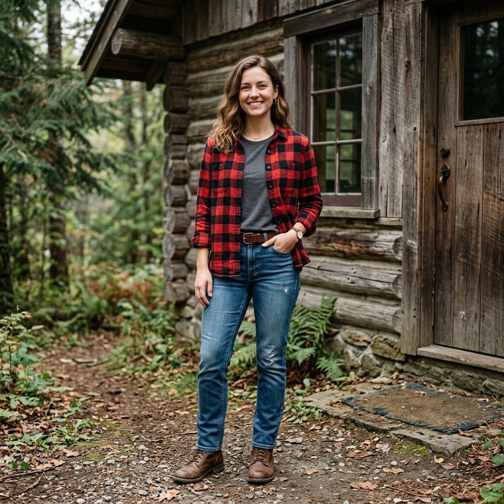 Plaid Flannel Shirt Outfit Ideas