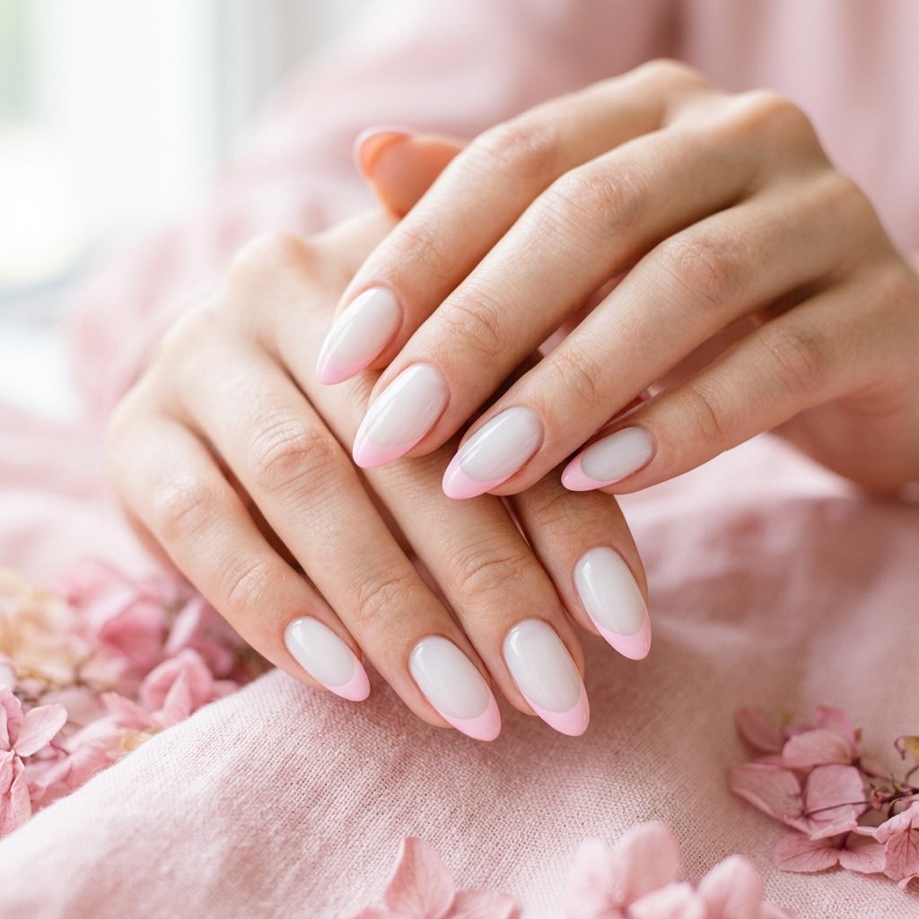 Pink French Tip Nails Ideas