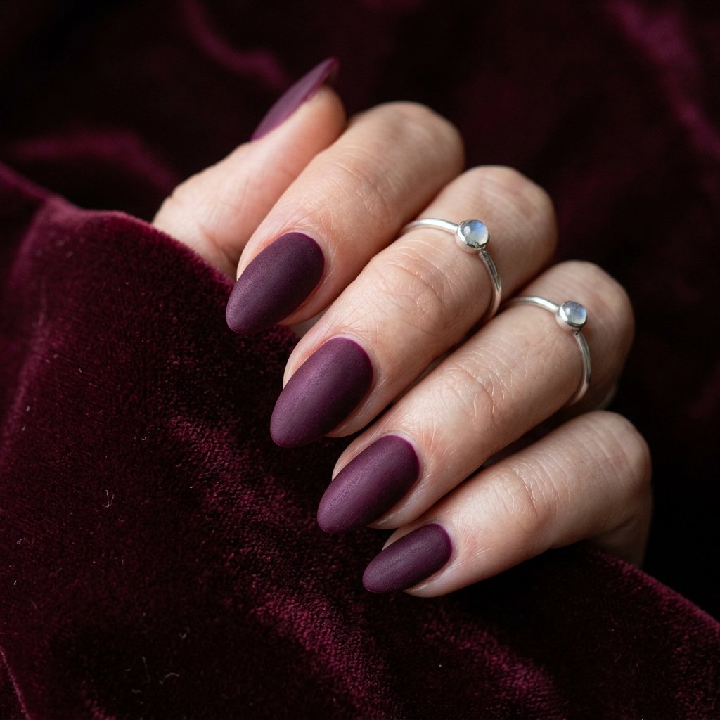 Plum Velvet Fall Nail Designs Autumn Classy
