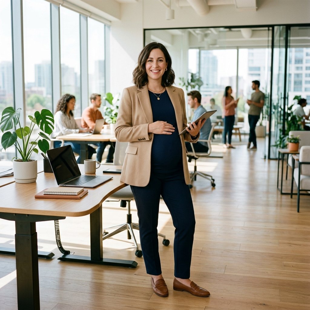 Office Blazer Maternity Pregnancy Outfits