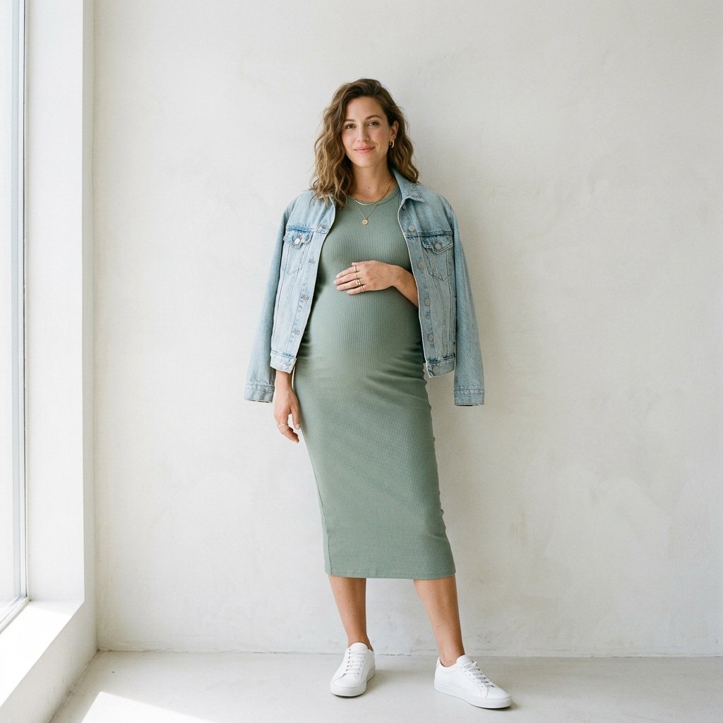 Bump-Hugging Cute Pregnancy Outfits Ideas for Pregnancy