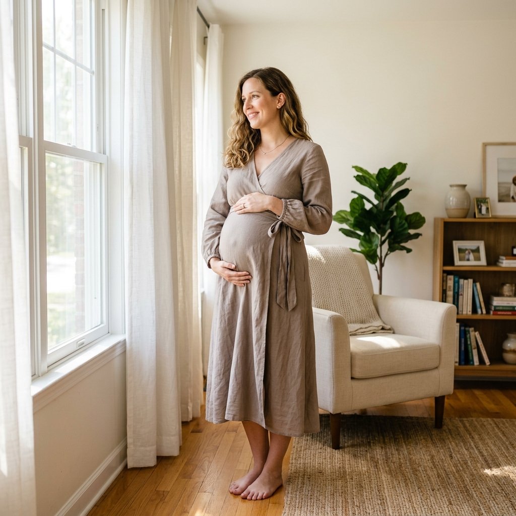 Wrap Dress Pregnancy Outfits Ideas
