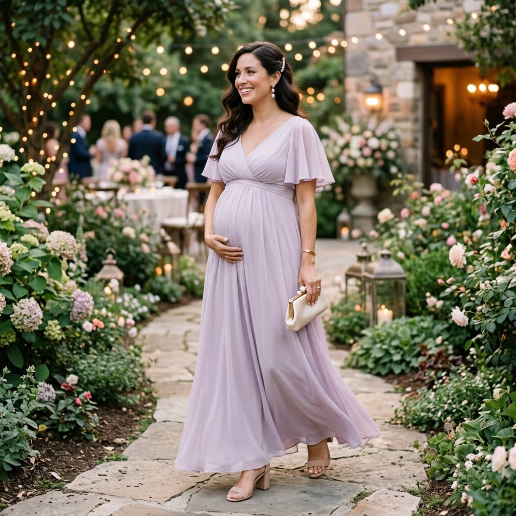 Pregnancy Outfit Ideas for a Wedding Guest