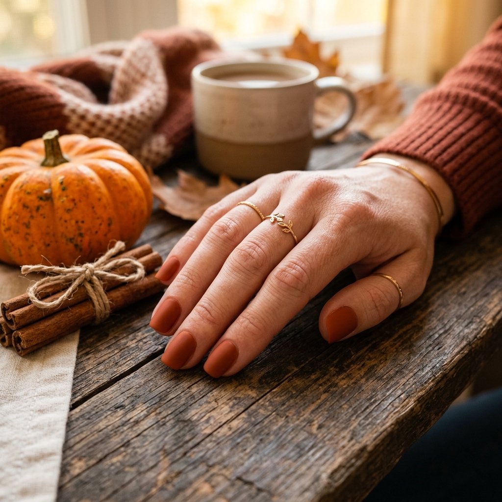 Pumpkin Spice Matte Fall Nail Designs Autumn Classy