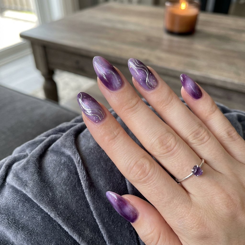 Purple Haze Nail Idea