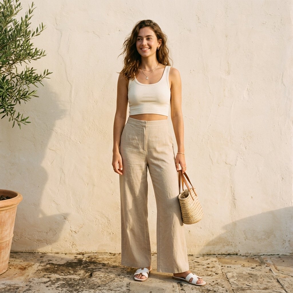 Relaxed Crop Top and Baggy Pants Ideas