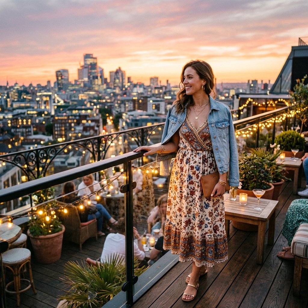 Rooftop first date outfits Ideas