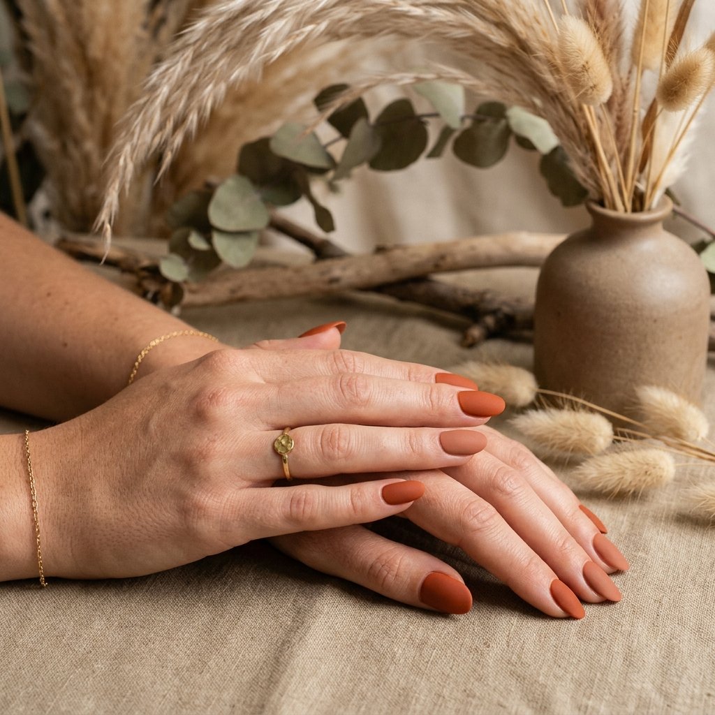 Rust and Terracotta Nail Ideas