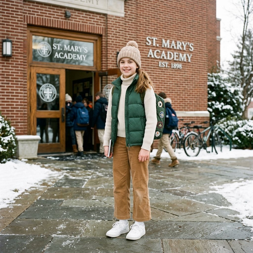 School Appropriate Puffer Vest Ideas