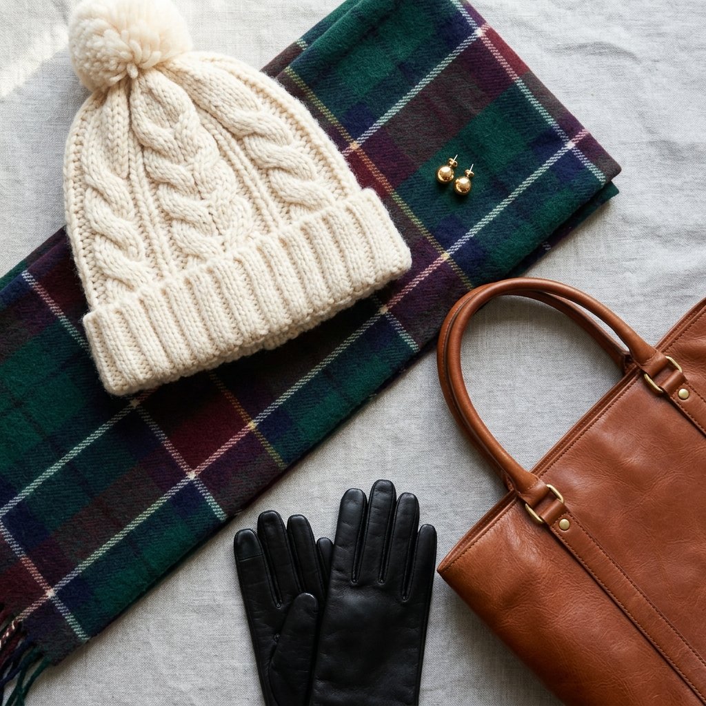 School Outfit Ideas with Winter Accessories