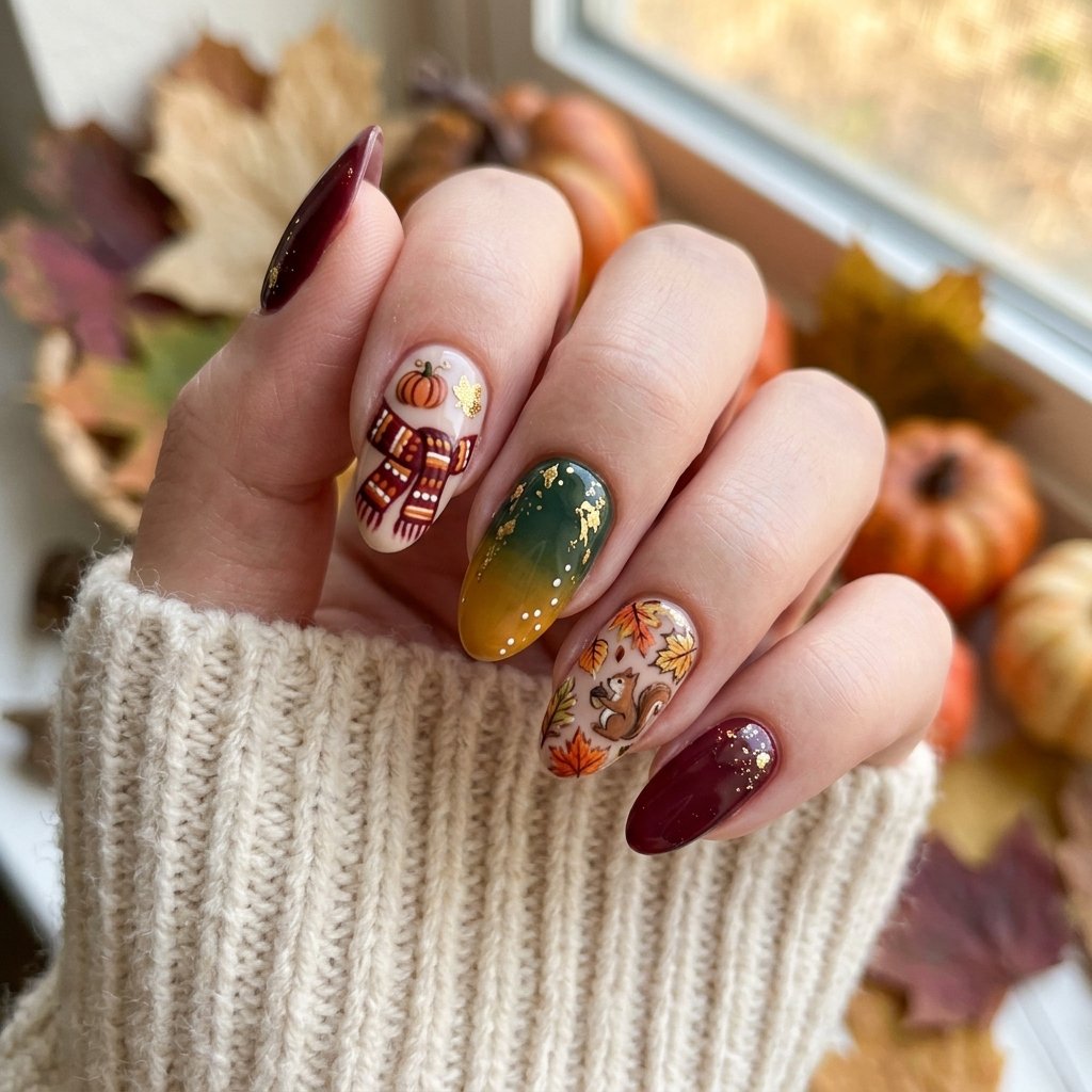Seasonal Theme Nail Idea