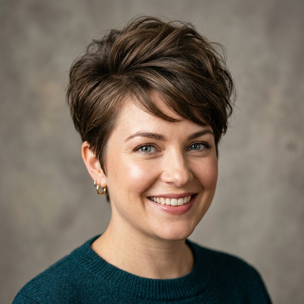 Round Face hairstyles short hair Ideas