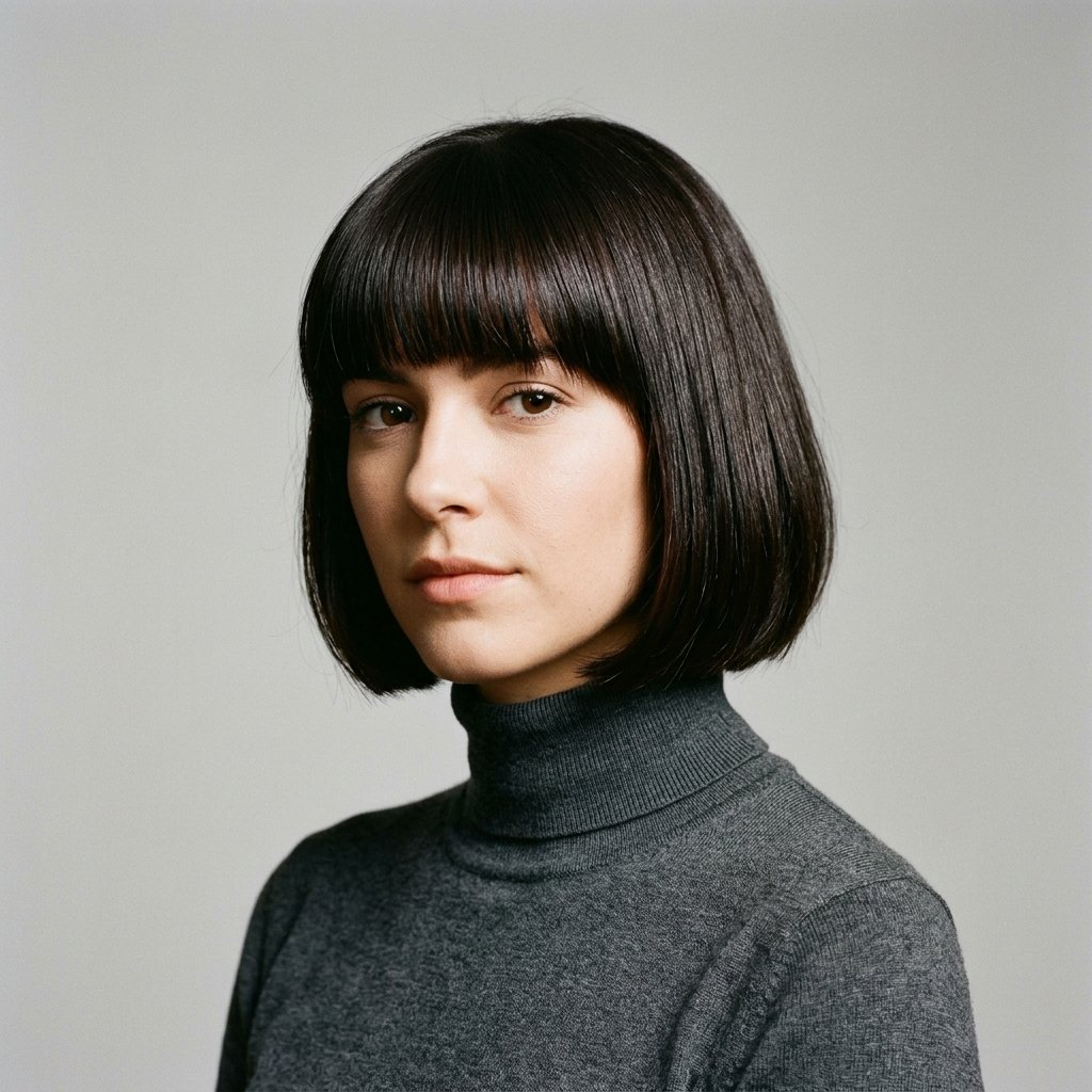 Short Hair with Bangs Hairstyle Ideas