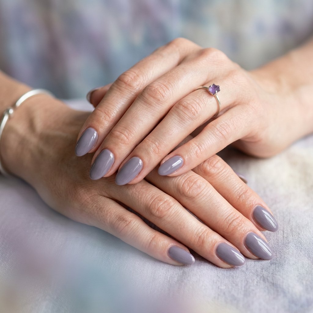 Smoky Lavender Nail Ideas