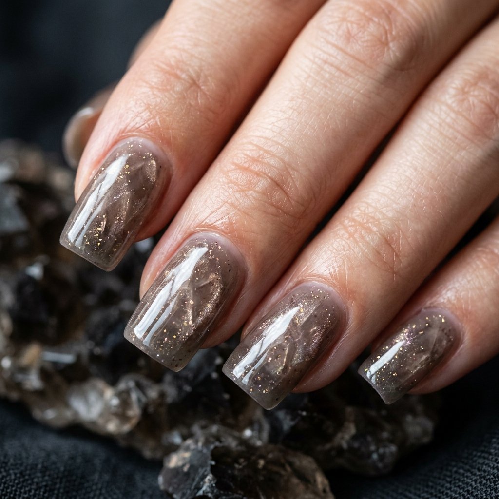 Smoky Quartz Nail Designs Ideas