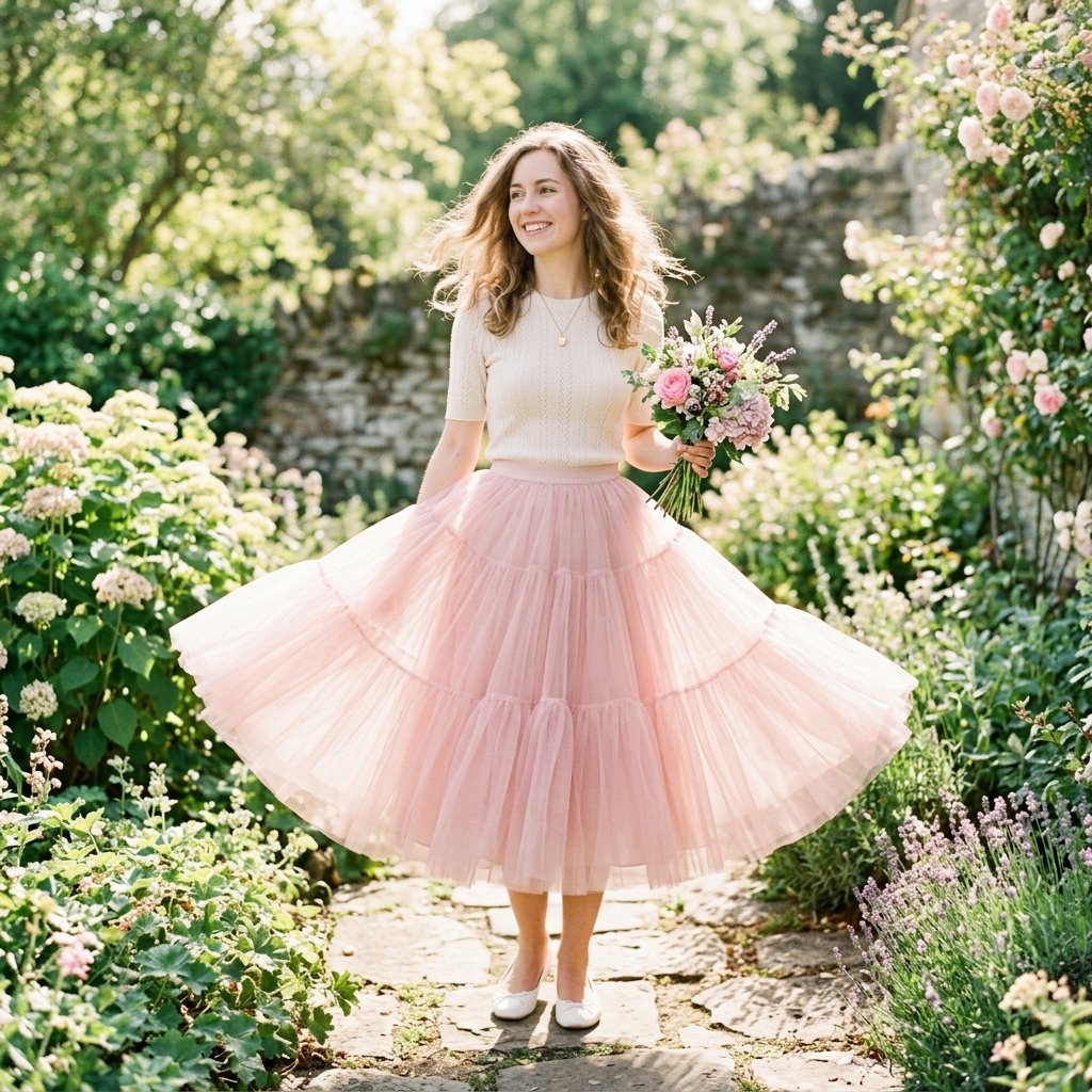 Soft Pink Tulle Skirt Ideas