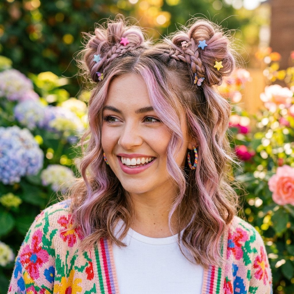 Space Bun Updo Ideas for a Playful Aesthetic
