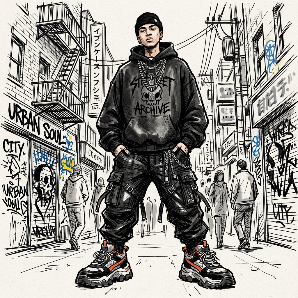 Streetwear Outfit Sketch Ideas